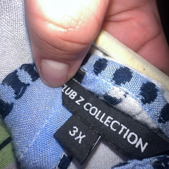 Blue button down blouse - Picture 2 of 3